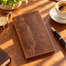 BarberSets Leather Long Bifold Card Holder Wallet - Brown, X-Large (Model 101XL) - real photo, open