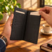 BarberSets Leather Long Bifold Card Holder Wallet - Black, X-Large (Model 102XL) - real photo, outer cover