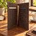 BarberSets Leather Long Bifold Card Holder Wallet - Dark Brown, Large (Model 103L)