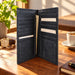 BarberSets Leather Long Bifold Card Holder Wallet - Navy Blue, Large (Model 104L)