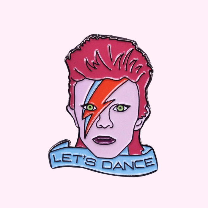 Bowie vamos a bailar pin de esmalte