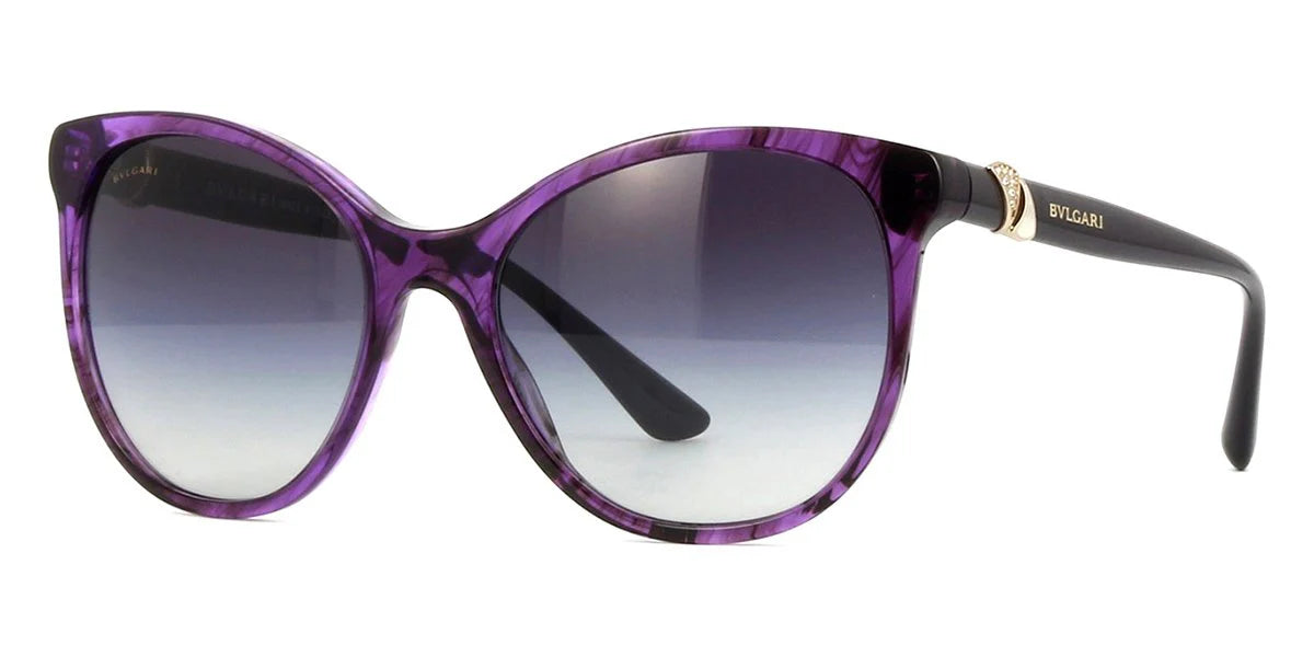 Bvlgari BV8175B 5405-8G - Striped Violet-Grey Gradient by Bvlgari for Women - 55-18-140 mm Sunglasses