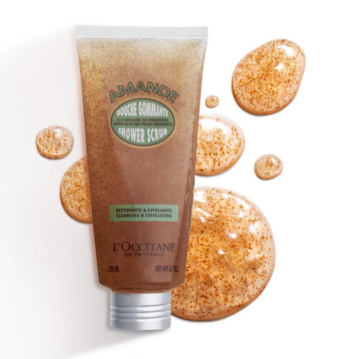 Almond Shower Scrub by LOccitane for Unisex - 6.7 oz Scrub