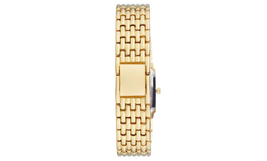 REDS25-GB Comtesse - Gold Stainless Steel Bracelet Watch by Jean Bellecour for Women - 1 Pc Watch