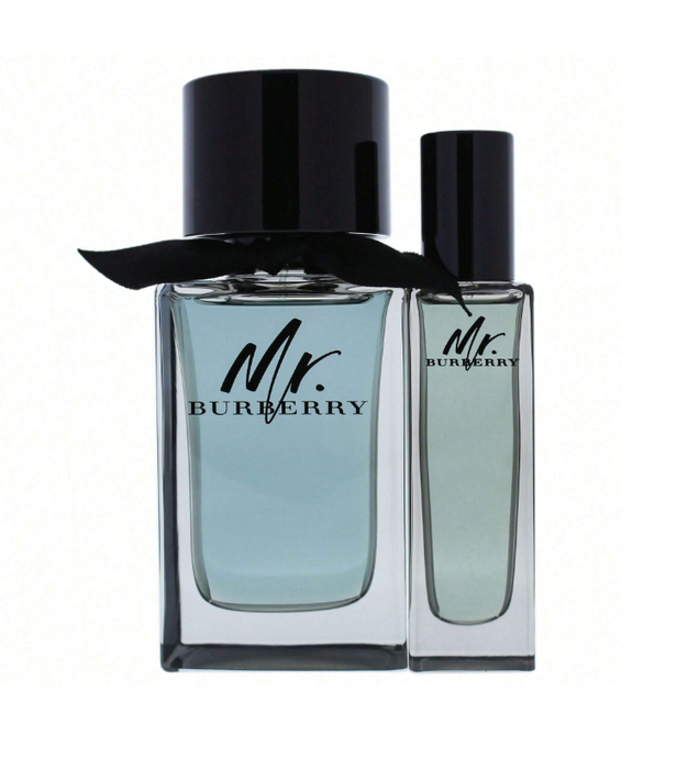 Mr. Burberry de Burberry pour hommes - Coffret 2 pièces Spray EDT de 3,3 oz, Spray EDT de 1 oz