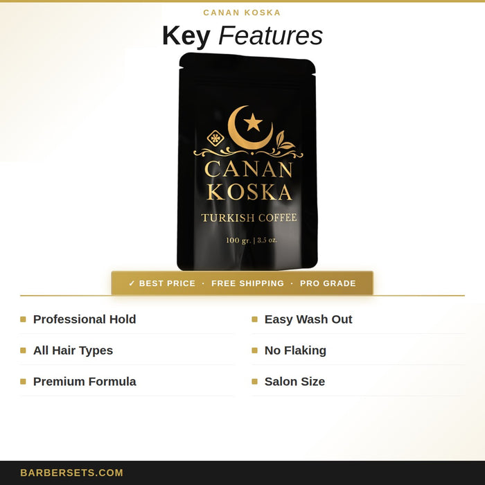Canan Koska Turkish Coffee – Traditional Medium Roast, Authentic Ottoman Recipe, Finely Ground Arabica 100gr. (3.5oz)