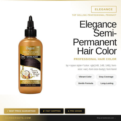 Elegance Semi-Permanent Hair Color "Black" 120ml