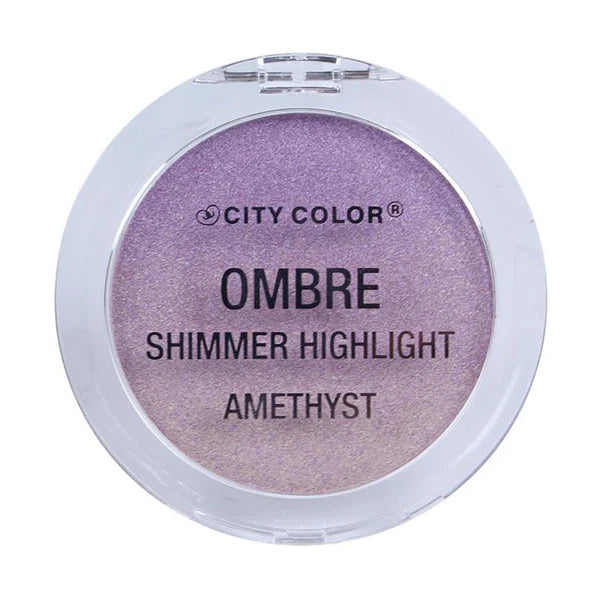 CITY COLOR Shimmer Ombre Highlight - Ensemble de présentation améthyste, 12 pièces