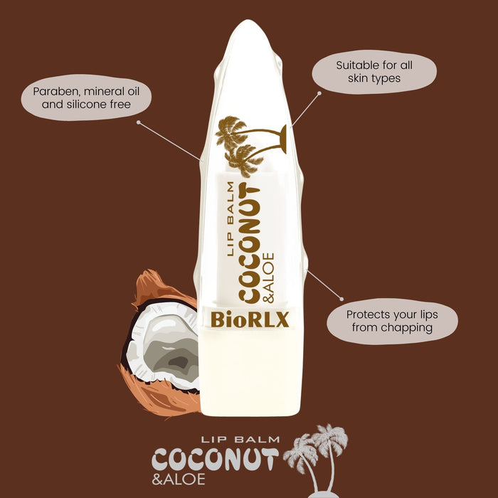 BioRLX Coconut with Aloe Vera Lip Balm