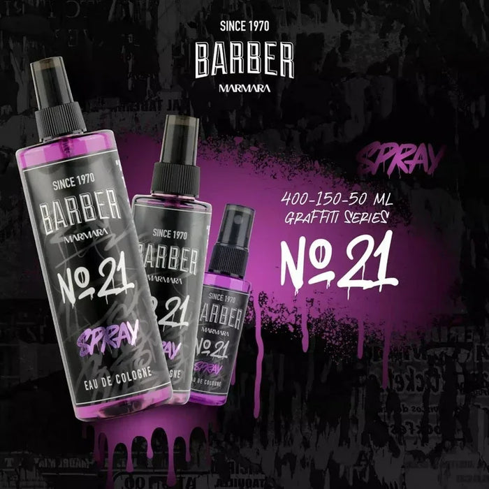Marmara Barber Aftershave Cologne Graffiti No.21, 13.5 oz - Multipack