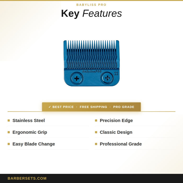BABYLISS PRO BabylissPro MIM Ultra-Thin Gold Clipper Blade