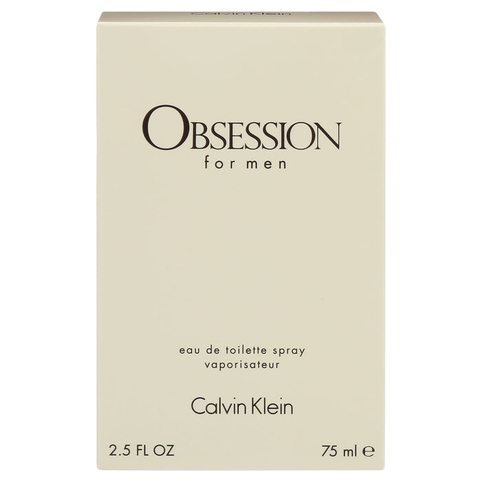 Obsession de Calvin Klein pour homme - Vaporisateur EDT de 2,5 oz