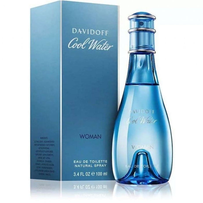 Cool Water de Davidoff para mujeres - Spray EDT de 3,4 oz