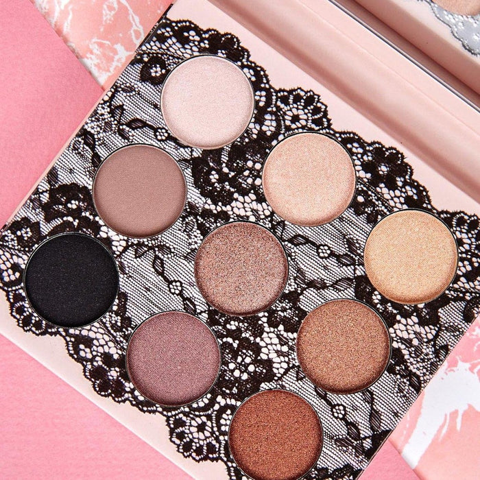 BEAUTY CREACIONES Boudoir Shadows Paleta de sombras de ojos de 9 tonos - B