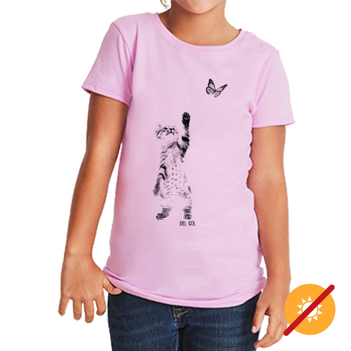 Girls Crew Tee - Super Awesome - Lilas par DelSol pour femme - 1 Pc T-Shirt (YM)