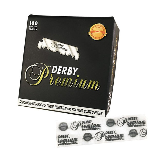 Cuchillas de afeitar Derby Premium de un solo filo - 1000 ct