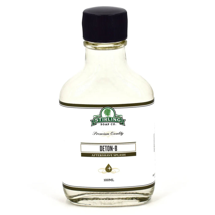 Stirling Soap Co. Deton-8  Aftershave Splash 3.3 oz