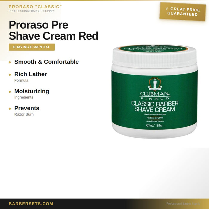 PRORASO "CLASSIC" Proraso Pre Shave Cream 100ml Red