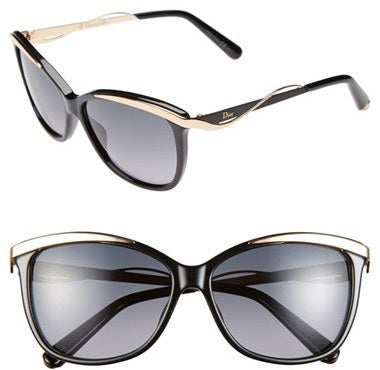 Christian Dior Dior Metaleyes 2 6NYHA - Dark Havana by Christian Dior for Women - 57-14-140 mm Sunglasses