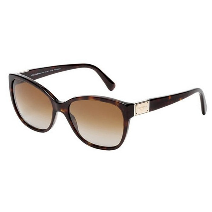 Dolce and Gabbana DG 4195 502-T5 - Dégradé Havane-Marron Polarisé par Dolce and Gabbana pour Femme - Lunettes de soleil 56-17-140 mm