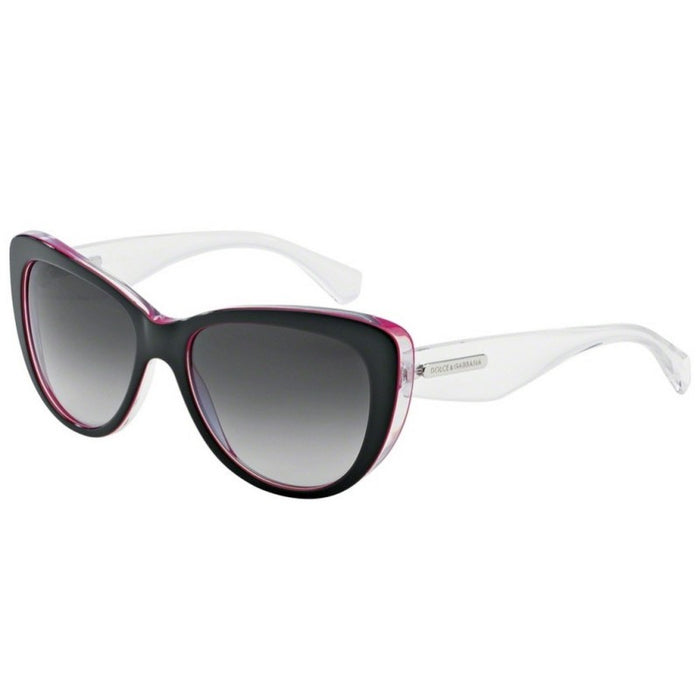 Dolce and Gabbana DG 4221 2794-8G - Noir-Peral Fuxia-Crystal-Grey Gradient de Dolce and Gabbana pour Femme - 55-17-140 mm Lunettes de soleil