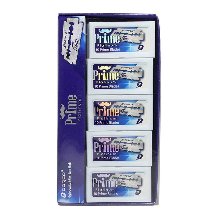 Dorco STP301 Prime Platinum Extra Double Edge Razor Blade - 10000 ct