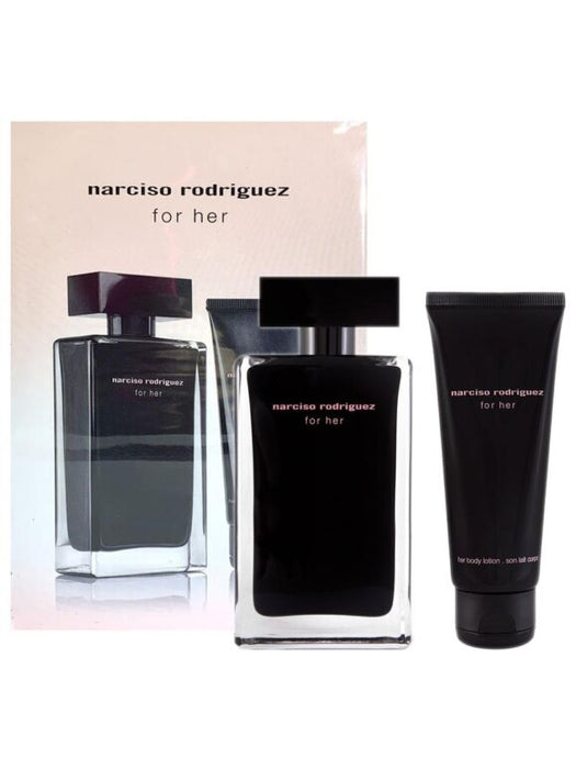 Narciso Rodriguez by Narciso Rodriguez for Women - 2 Pc Gift Set 3.3oz EDT Spray, 2.5oz Body Lotion