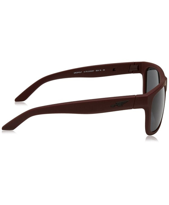 Arnette AN 4176 2309-87 Dropout - Fuzzy Burgundy-Gray par Arnette pour Unisexe - 58-18-135 mm Lunettes de soleil