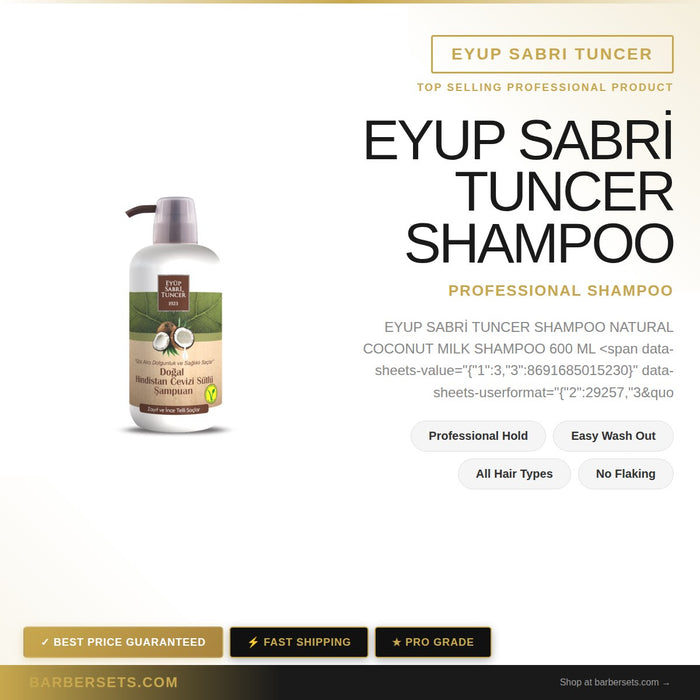 EYUP SABRI TUNCER EYUP SABRİ TUNCER SHAMPOO NATURAL COCONUT MILK  SHAMPOO 600 ML