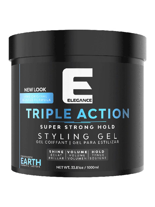 Elegance Triple Act Hair Gel "Moon" Silver 8.8oz/250ml