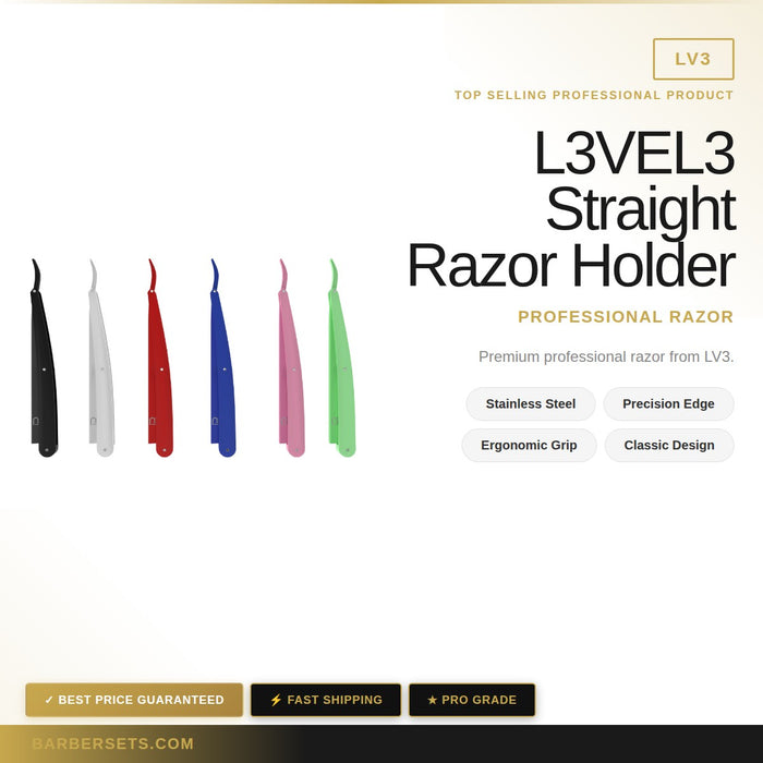 LV3 L3VEL3 Straight Razor Holder Yellow Yellow