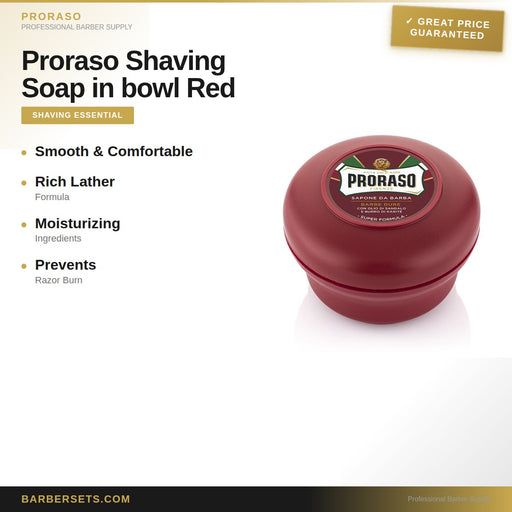 Proraso Shaving Soap in bowl Red 150 Ml