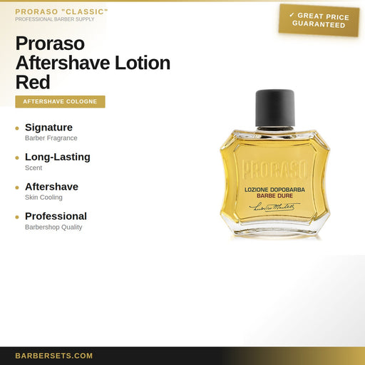 PRORASO "CLASSIC" Proraso Aftershave Lotion Red 100ml