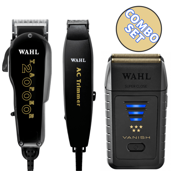 Wahl Professional Essentials Combo Modèle n° 8329 et rasoir à double grille Vanish n° 8173-700