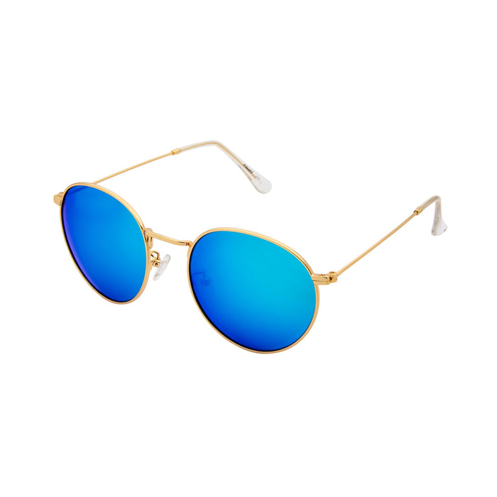 Solize Vitamine Sea - Gold-Blue by DelSol for Unisex - 1 Pc Sunglasses