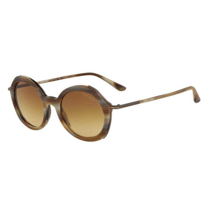 Giorgio Armani AR 8075 5494-2L FramesofLife-Matte Striped Beige-Yellow Gradient by Giorgio Armani for Women - 48-20-145 mm Sunglasses