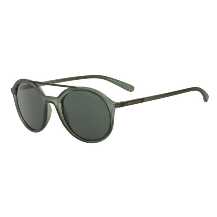 Giorgio Armani AR 8077 5484-71 - Matte Transparent Green-Grey Green by Giorgio Armani for Men - 50-21-140 mm Sunglasses