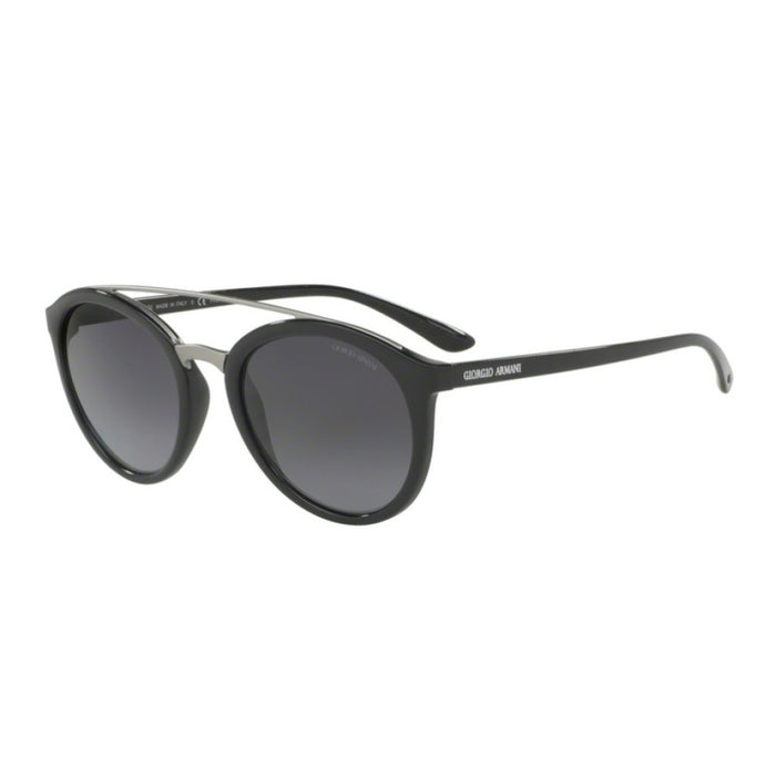 Giorgio Armani AR 8083 5017-T3 Frames of Life - Black-Grey Gradient Polarized by Giorgio Armani for Women - 52-21-140 mm Sunglasses