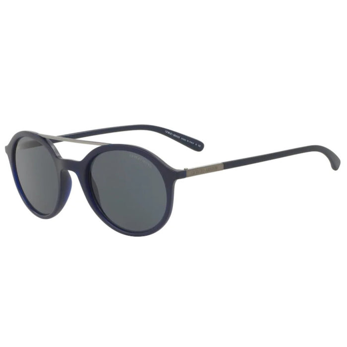 Giorgio Armani AR 8077 5088-87 - Grey-Matte Transparent Blue by Giorgio Armani for Men - 50-21-140 mm Sunglasses