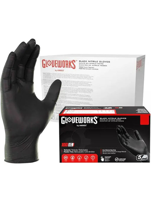 StyleCraft Studio Nitrile Gloves Black (Large)