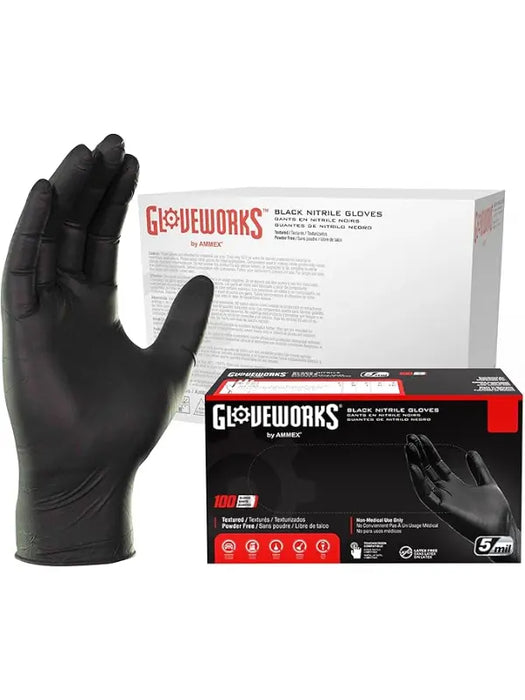 StyleCraft Studio Nitrile Gloves Black (Large)