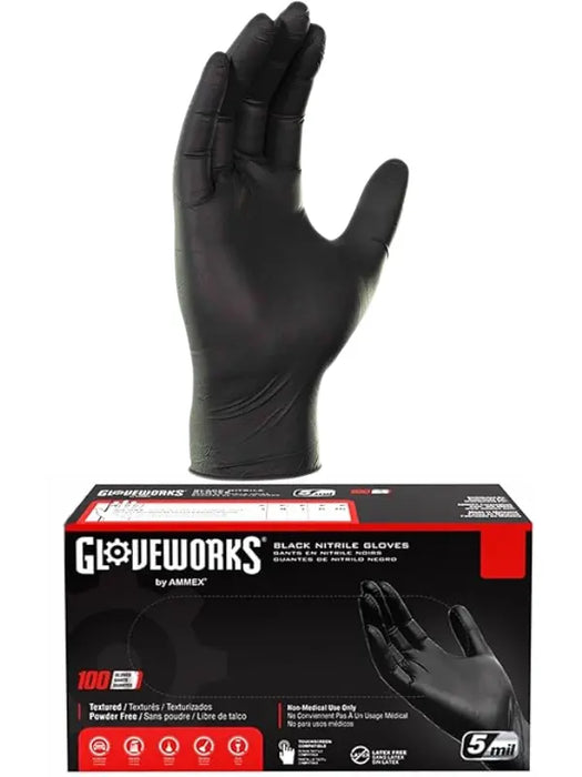 StyleCraft Studio Nitrile Gloves Black (Large)