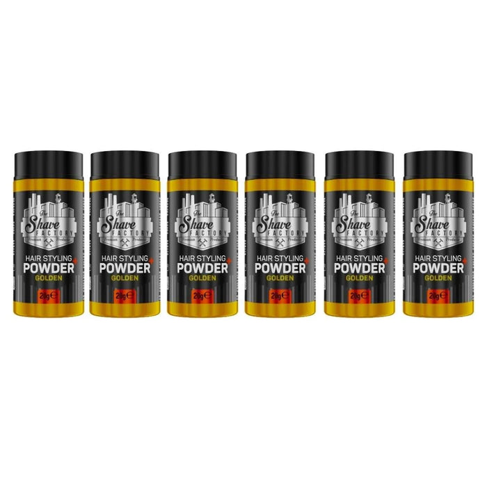 The Shave Factory Hair Styling Powder - Golden 0.7 oz - Multipack