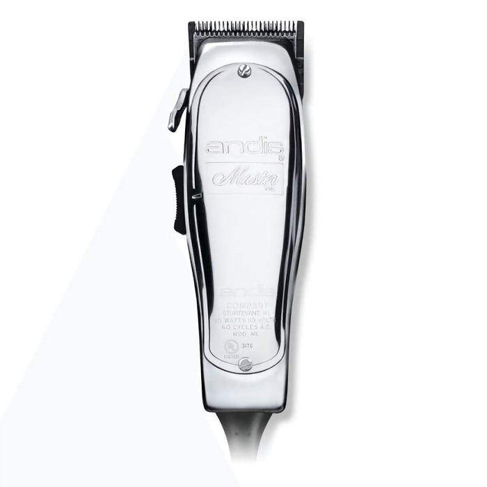 Andis 01815 Professional Master Adjustable Blade Hair Trimmer, Carbon Steel T-Blade - Silver