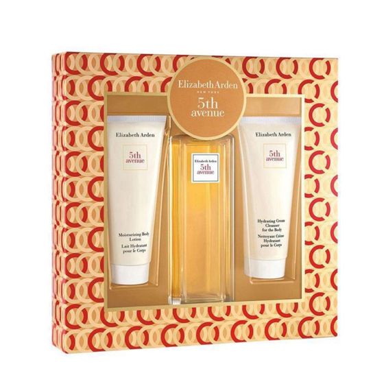 5th Avenue by Elizabeth Arden for Women - 3 Pc Gift Set 4.2oz EDP Spray, 3.3oz Moisturizing Body Lotion, 3.3oz Hydrating Cream Cleanser For The Body