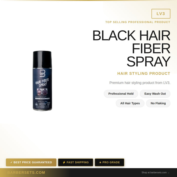 LV3 BLACK HAIR FIBER SPRAY