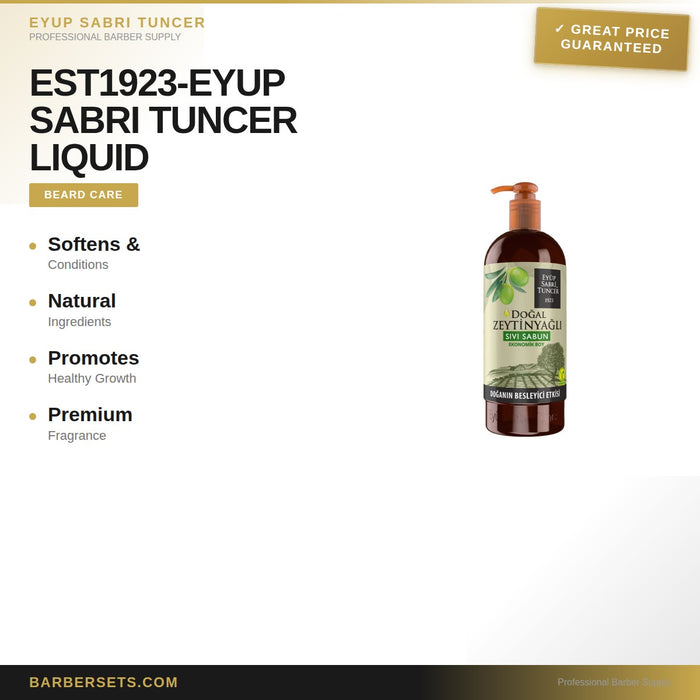 EYUP SABRI TUNCER EST1923-EYUP SABRI TUNCER LIQUID SOAP WITH NATURAL OLIVE OIL 750 ML  LIQUID SOAP NATURAL OLIVE OIL AMBER 500 ML