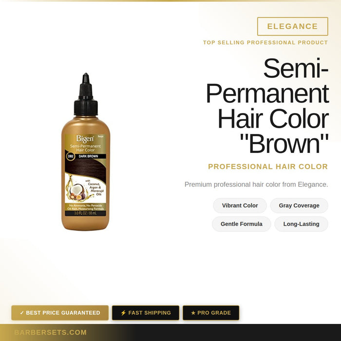 Elegance Semi-Permanent Hair Color "Brown" 120ml