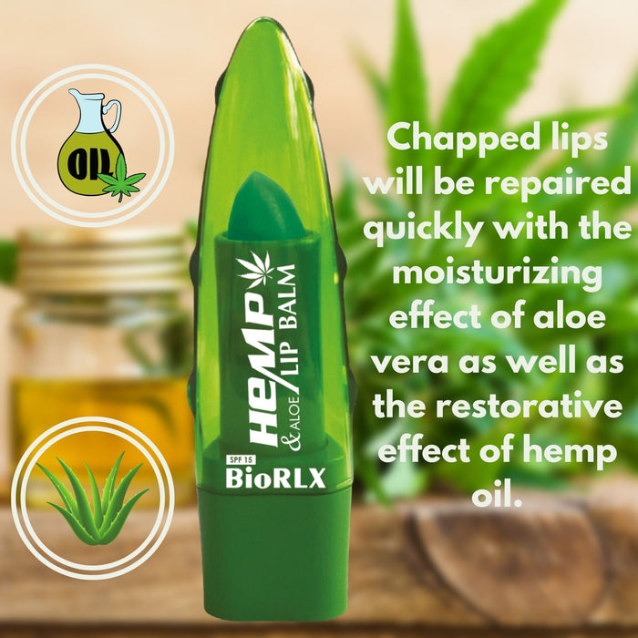 BioRLX Aloe Vera Hemp Oil Lip Balm