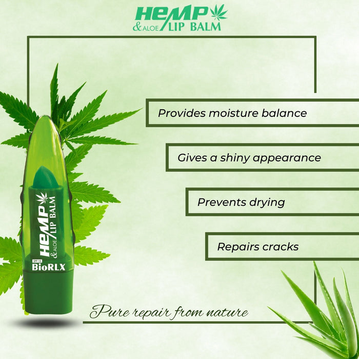 BioRLX Aloe Vera Hemp Oil Lip Balm